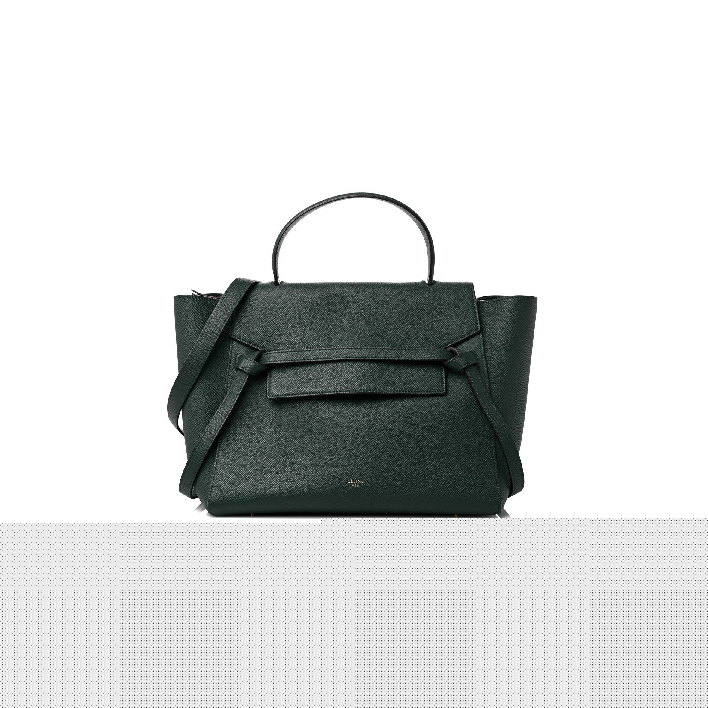Ce**e grained calfskin mini belt bag amazone (28*22*17cm)
