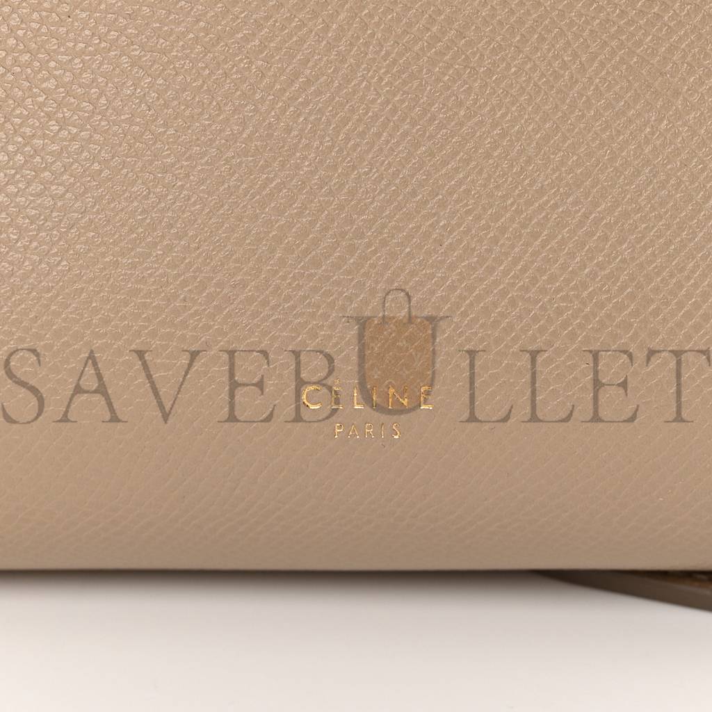 Ce**e grained calfskin nano belt bag light taupe (20*18*11cm)