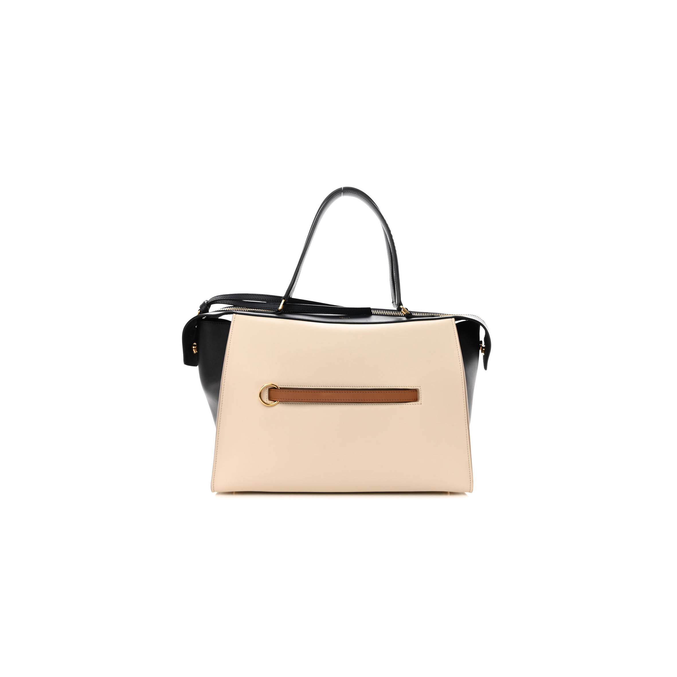 Ce**e smooth calfskin small ring bag chalk (30*25*17cm)