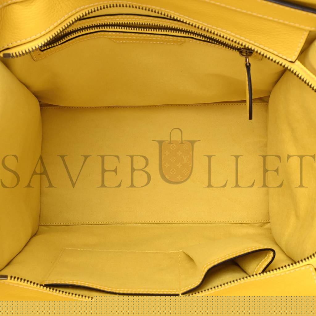 Ce**e drummed calfskin mini luggage citron (30*29*17cm)