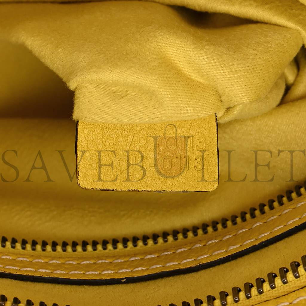 Ce**e drummed calfskin mini luggage citron (30*29*17cm)