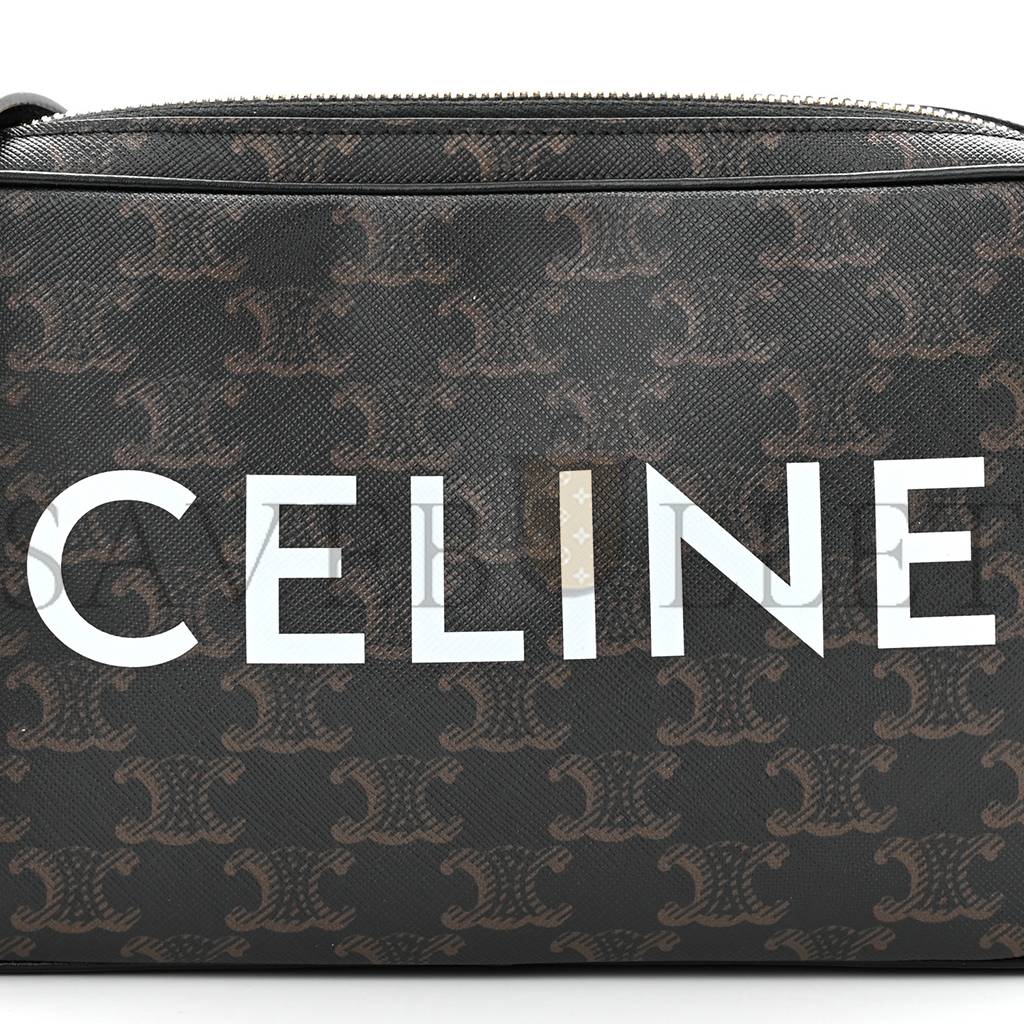 Ce**e triomphe canvas medium messenger bag black (23*15*5cm)