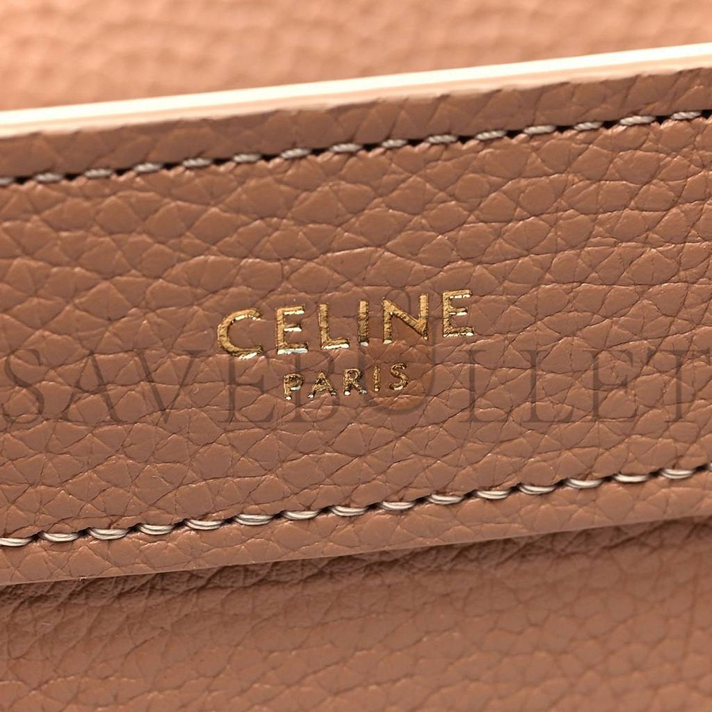 Ce**e drummed calfskin nano luggage desert rose (20*20*10cm)