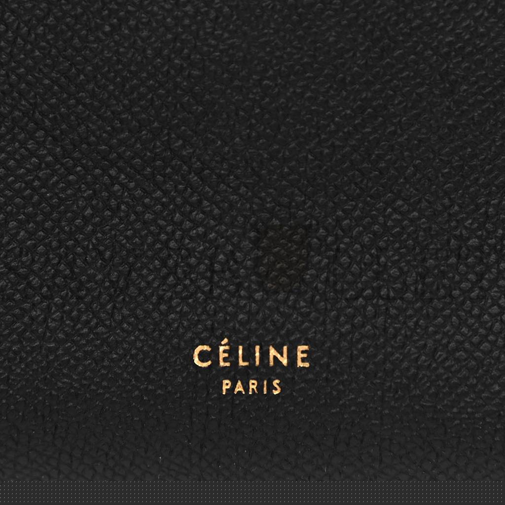 Ce**e grained calfskin mini belt bag black (28*25*16cm)