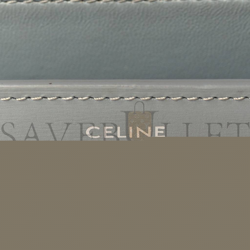 Ce**e box calfskin teen classic box flap bag frost (18*15*6cm)