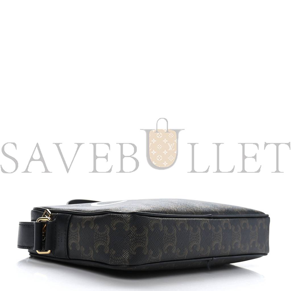 Ce**e triomphe canvas medium messenger bag black (23*15*4cm)