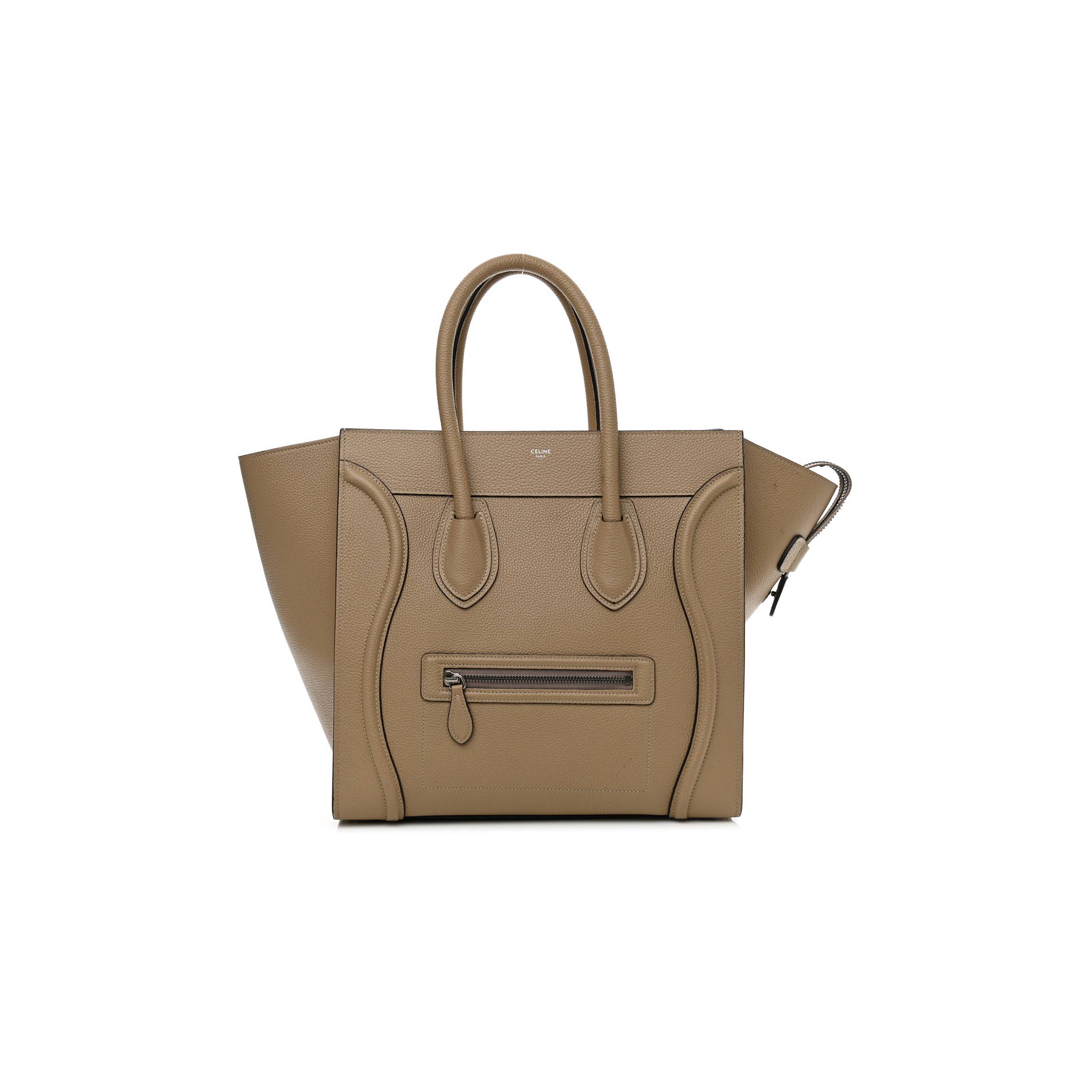 Ce**e drummed calfskin mini luggage dune (30*30*18cm)