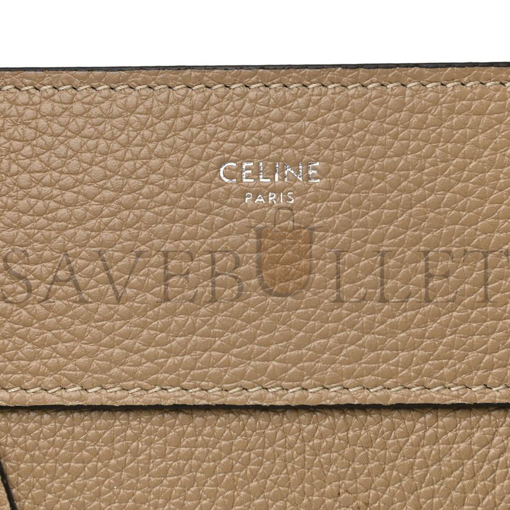Ce**e drummed calfskin mini luggage dune (30*30*18cm)