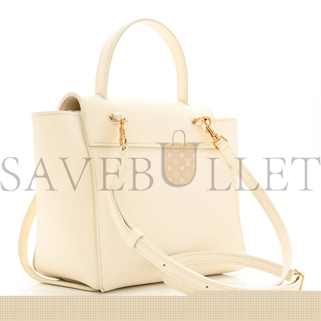 Ce**e grained calfskin nano belt bag white  (15*14*8cm)