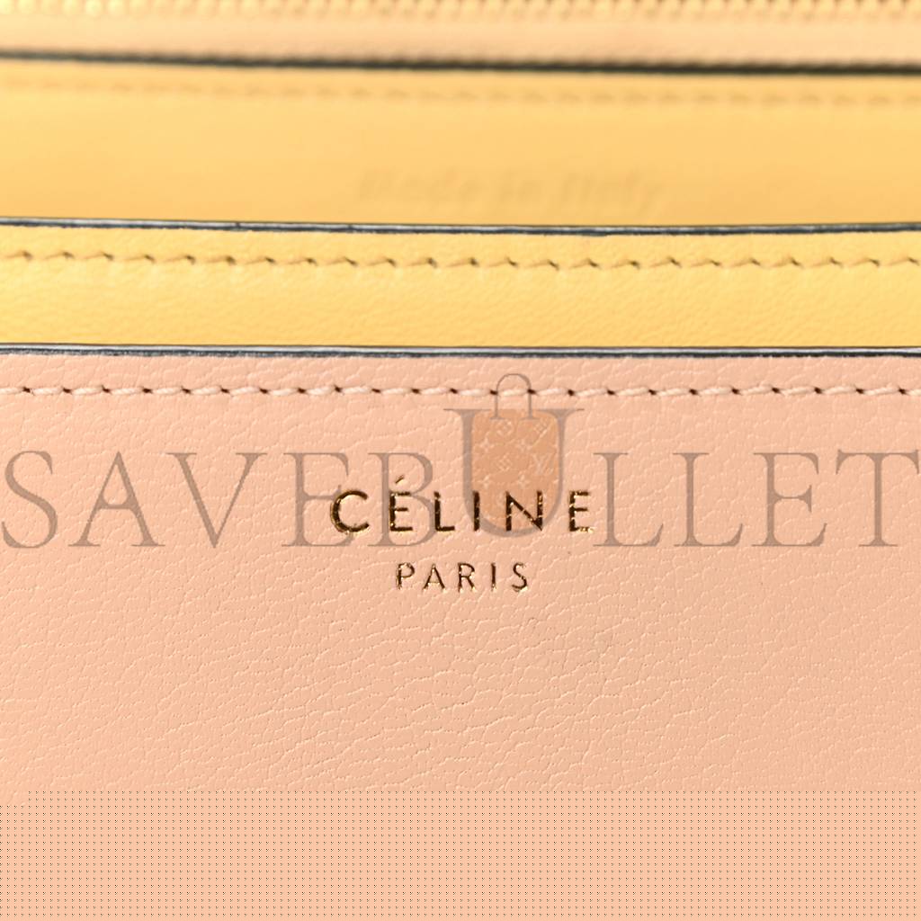 goatskin Ce**e goatskin medium classic box flap bag dune (23*18*6cm) box flap bag dune