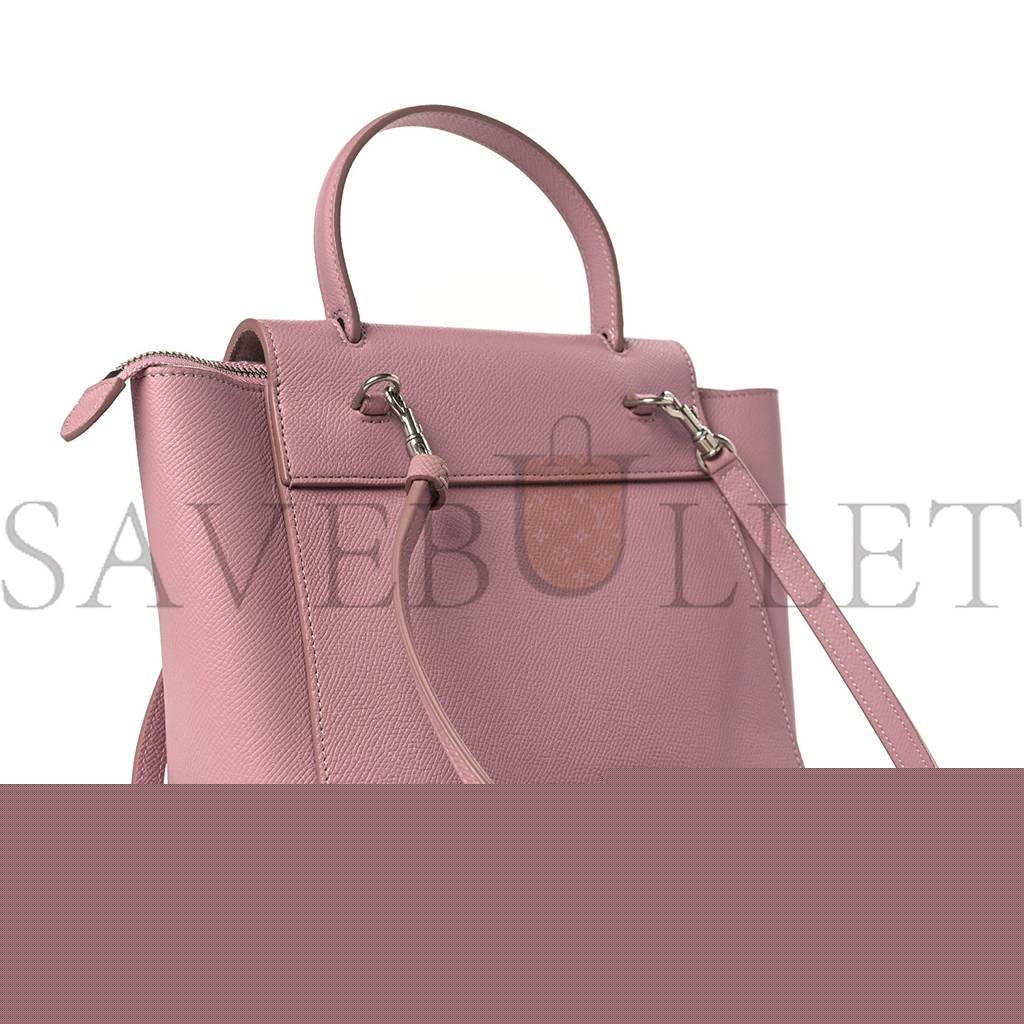 Ce**e grained calfskin nano belt bag vintage pink (20*19*11cm)