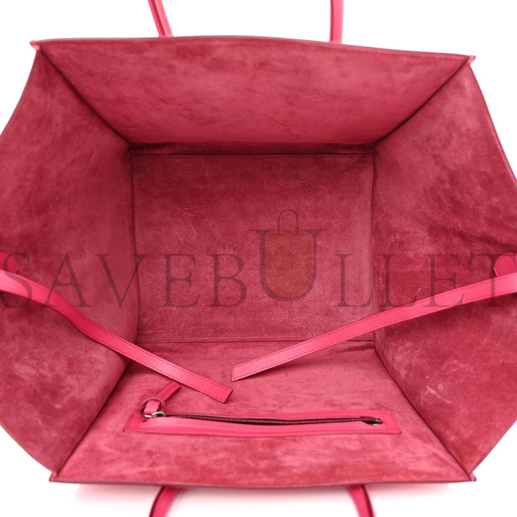 Ce**e grained calfskin medium phantom luggage fuchsia (30*27*25cm)