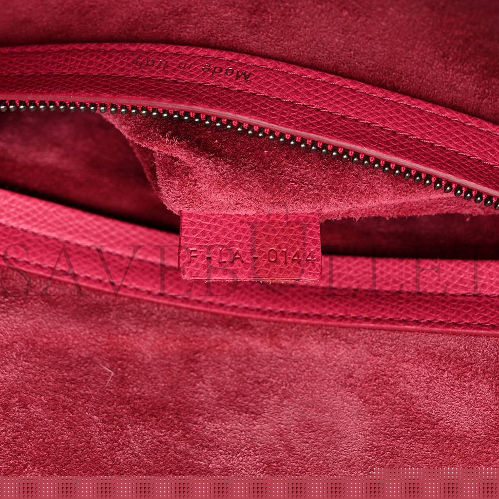 Ce**e grained calfskin medium phantom luggage fuchsia (30*27*25cm)