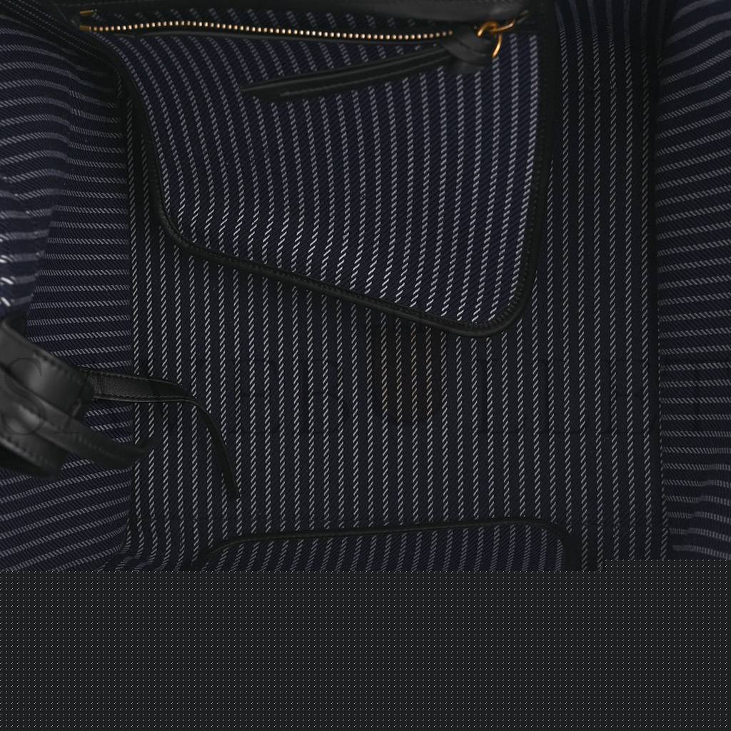 Ce**e cotton canvas striped medium phantom luggage blue white (30*28*25cm)