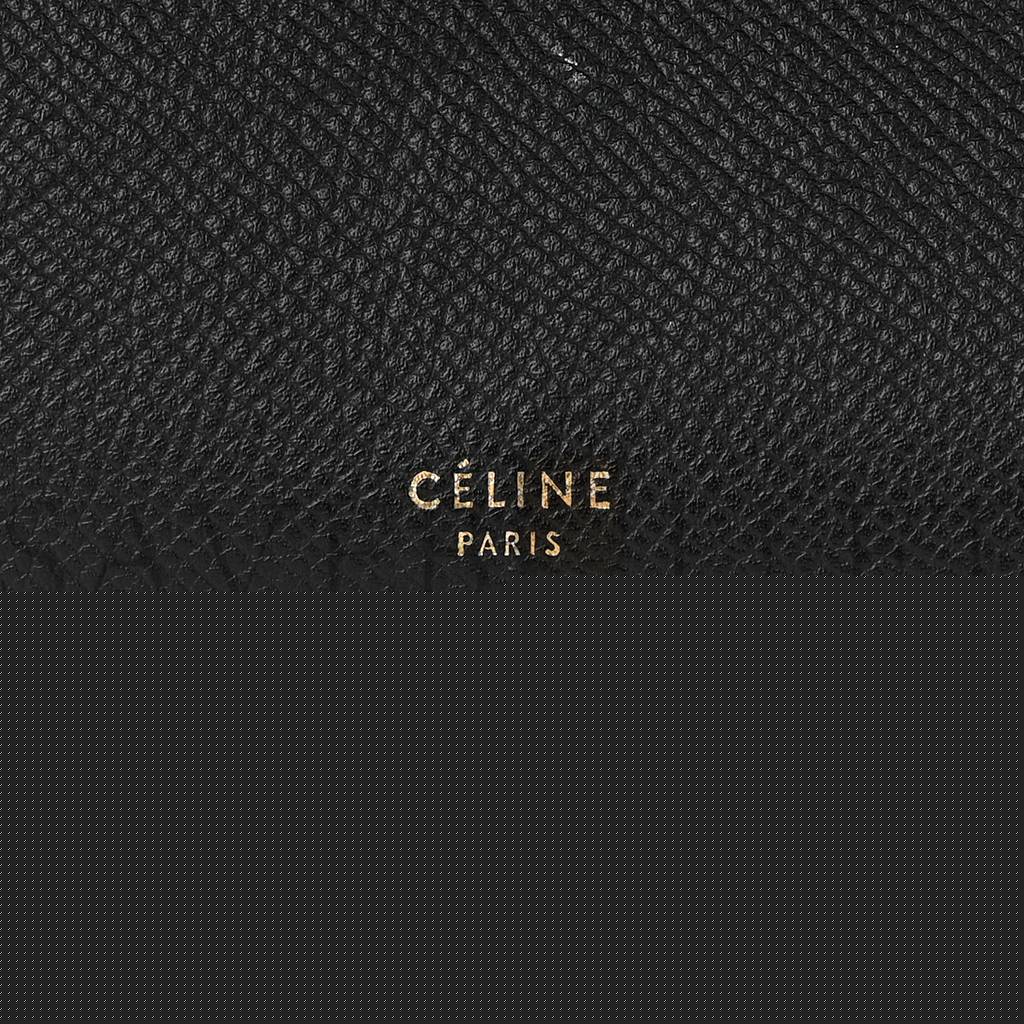 Ce**e grained calfskin mini belt bag black (28*24*16cm)