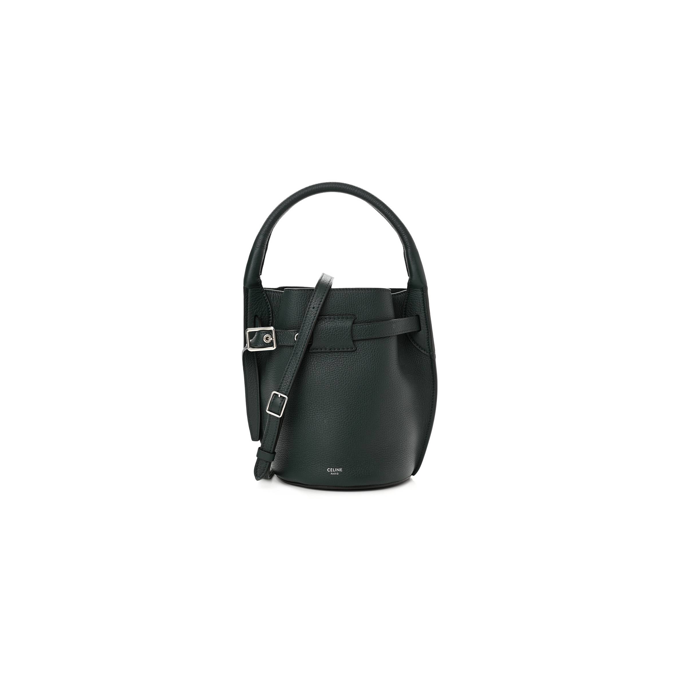 Ce**e supple grained calfskin nano big bag bucket amazone (21*15*15cm)