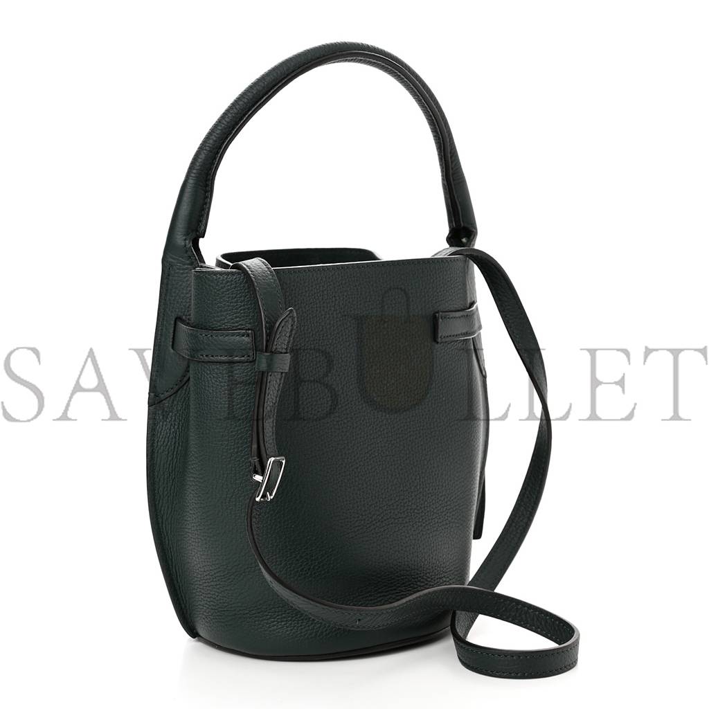 Ce**e supple grained calfskin nano big bag bucket amazone (21*15*15cm)