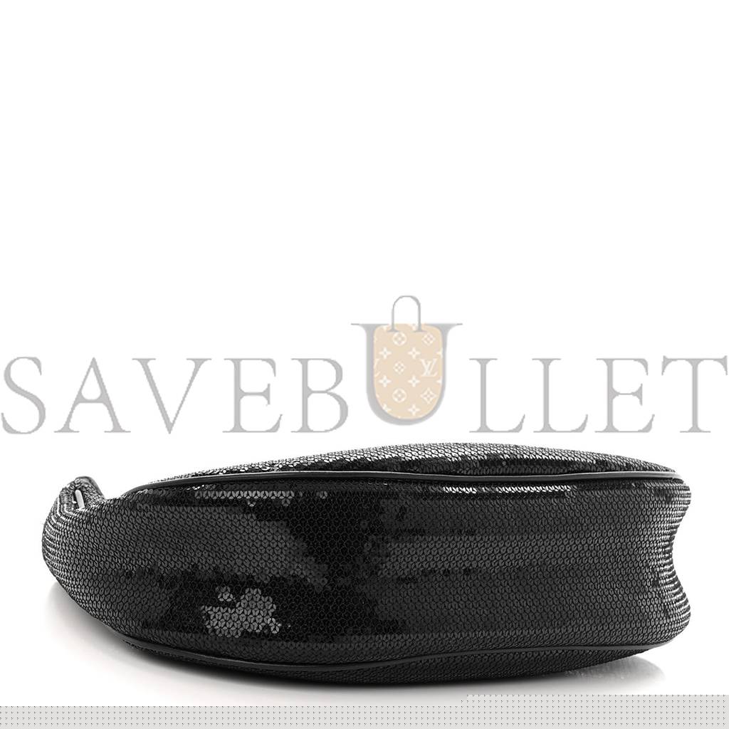 Ce**e sequin medium chain ava shoulder bag black (25*20*8cm)
