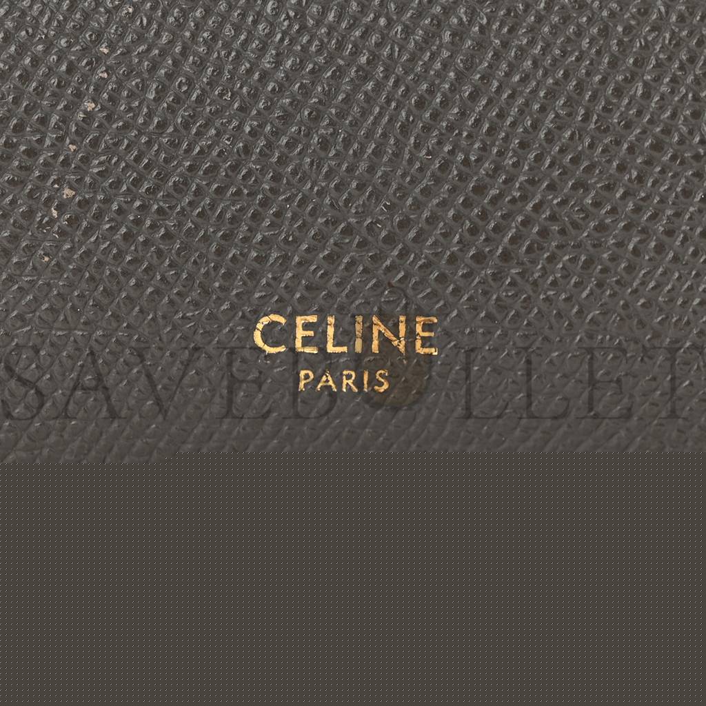 Ce**e baby grained calfskin micro belt bag grey (23*22*14cm)