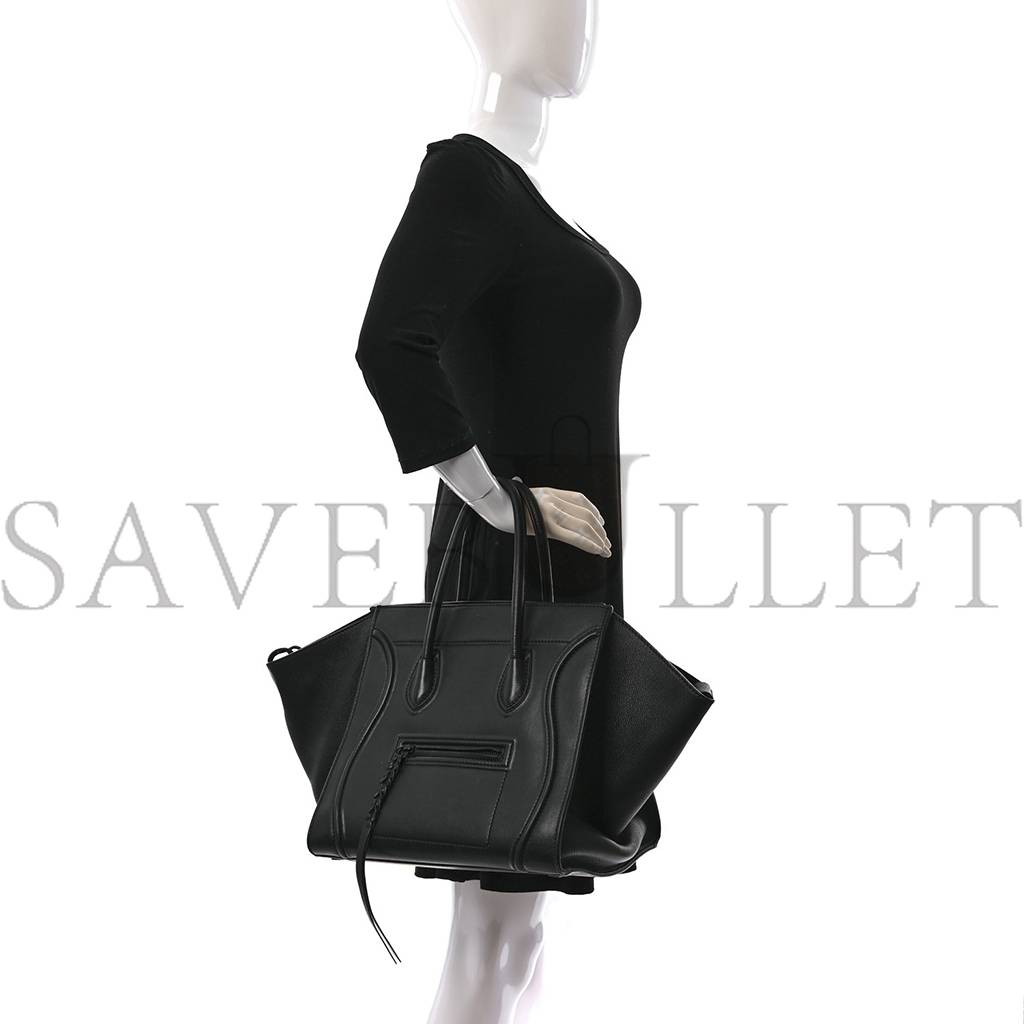 Ce**e smooth calfskin medium phantom luggage black (29*29*25cm)