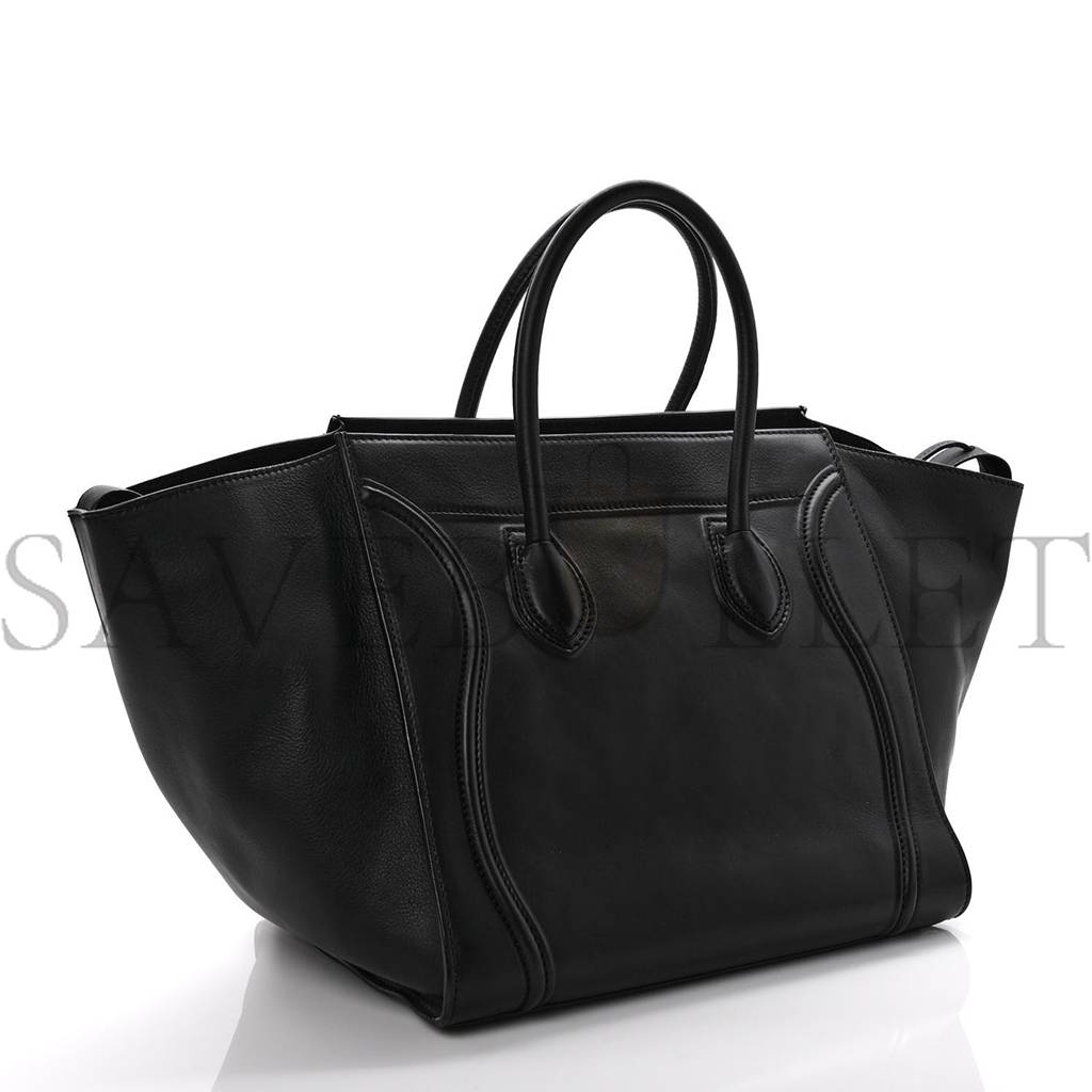 Ce**e smooth calfskin medium phantom luggage black (29*29*25cm)