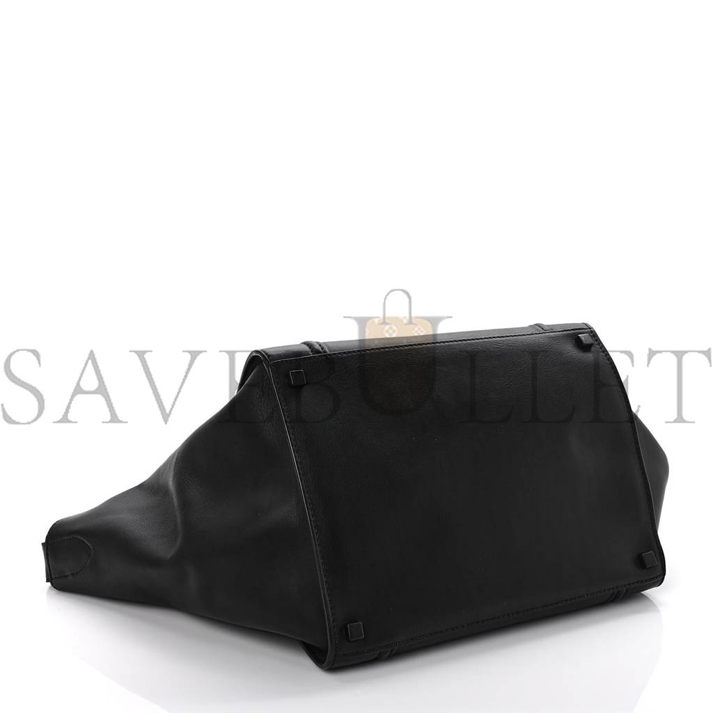 Ce**e smooth calfskin medium phantom luggage black (29*29*25cm)