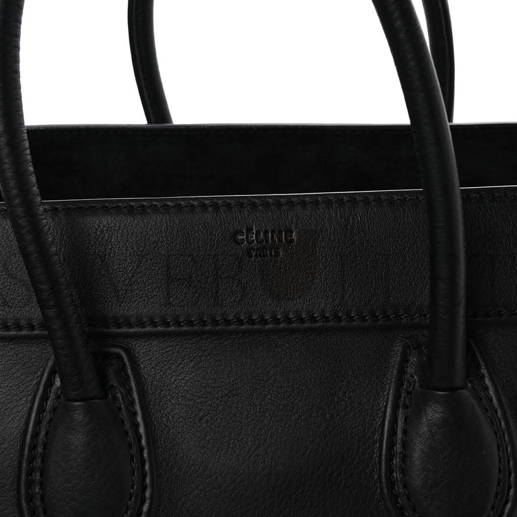 Ce**e smooth calfskin medium phantom luggage black (29*29*25cm)