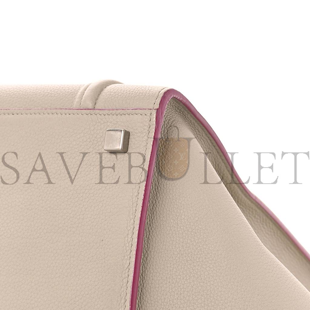 Ce**e baby grained calfskin medium phantom luggage beige (30*28*25cm)