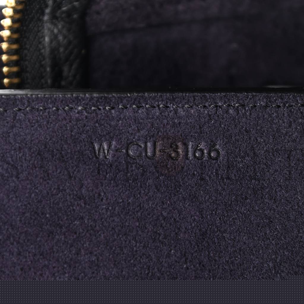 Ce**e grained calfskin mini belt bag black (28*22*17cm)