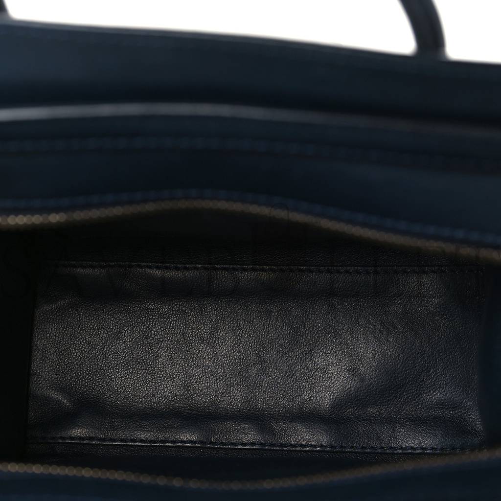 Ce**e nubuck smooth calfskin nano tri-color luggage green (20*19*10cm)