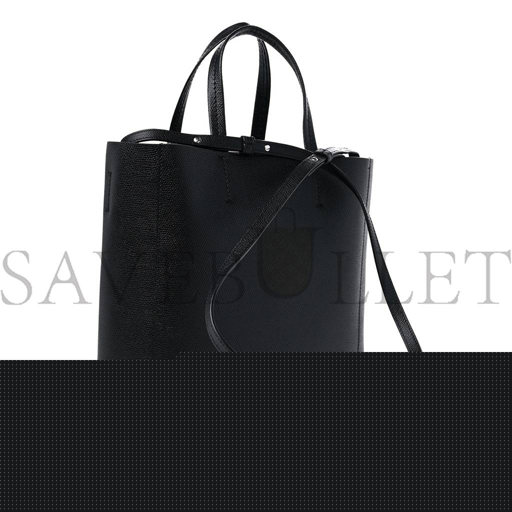 Ce**e grained calfskin small vertical cabas black (28*23*10cm)