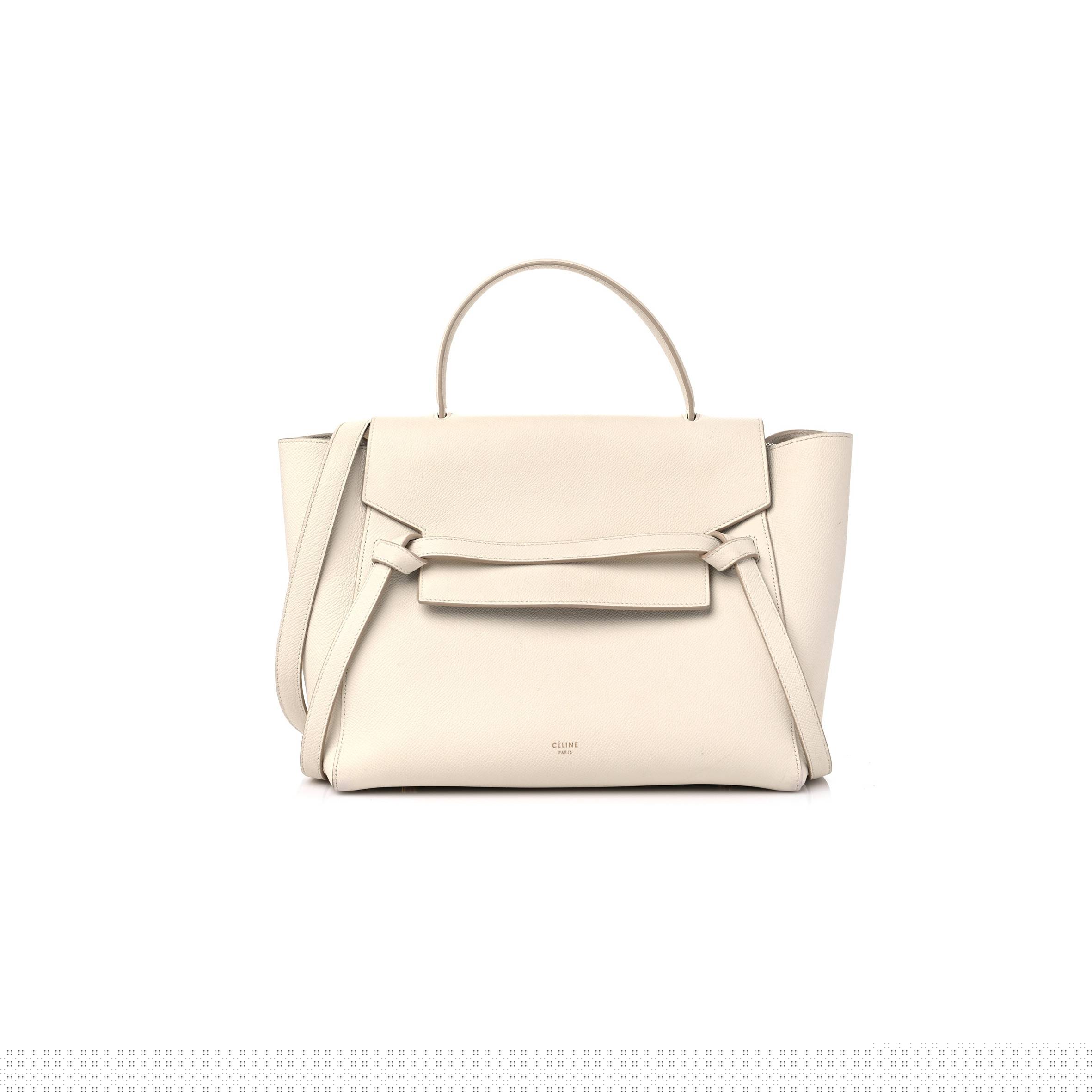 Ce**e grained calfskin mini belt bag linen (30*24*18cm)