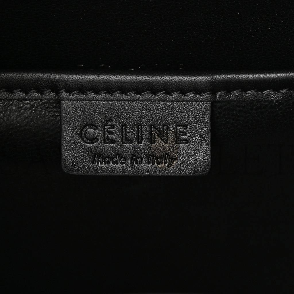 Ce**e baby grained calfskin nubuck nano tri-color luggage white light taupe (21*20*10cm)