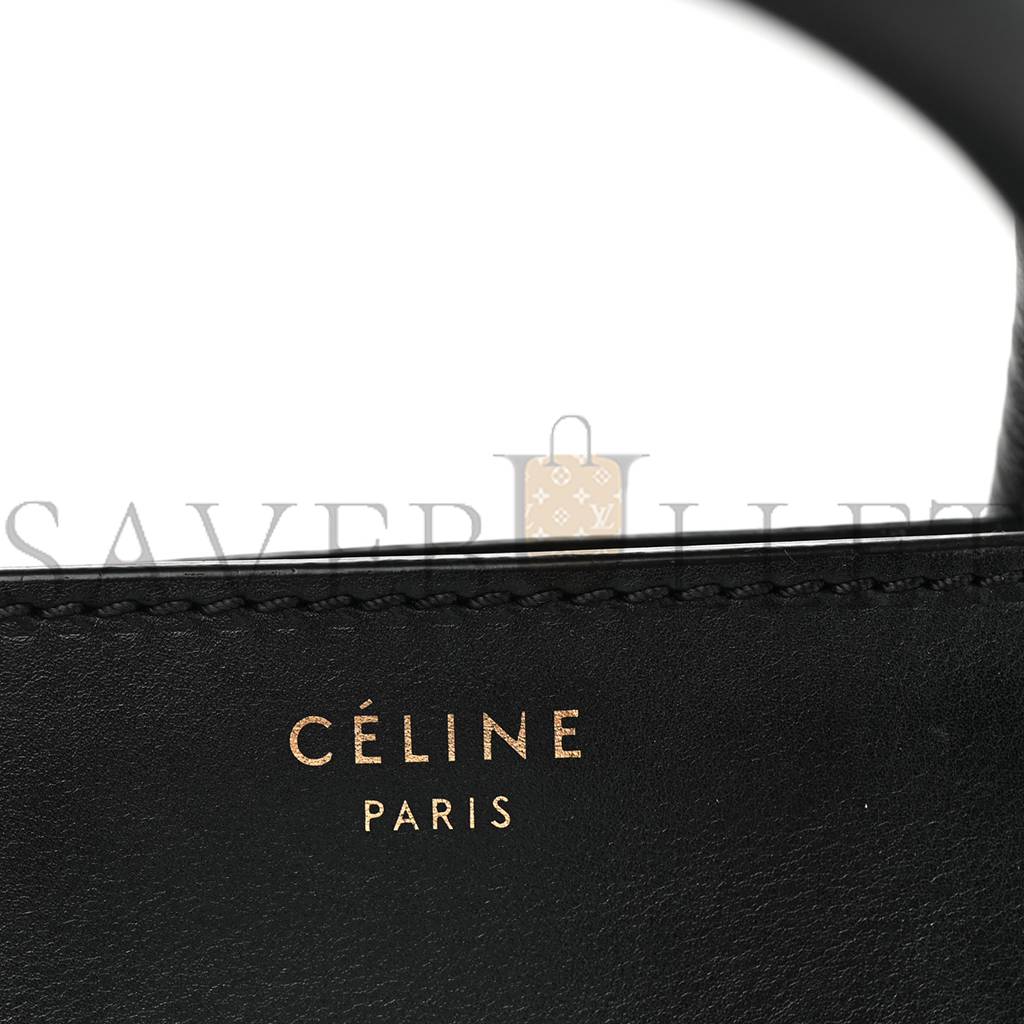 Ce**e smooth calfskin micro luggage black (29*26*14cm)