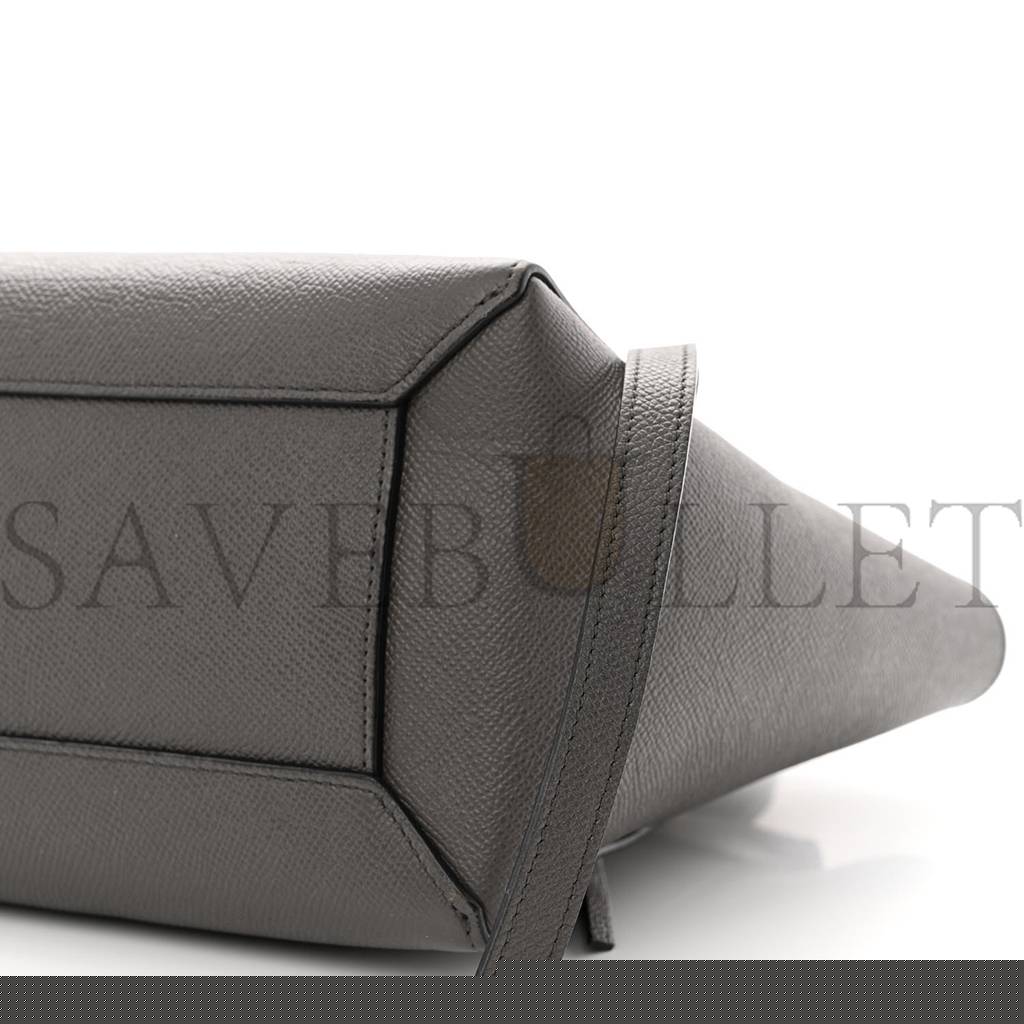 Ce**e grained calfskin nano belt bag grey (25*24*13cm)