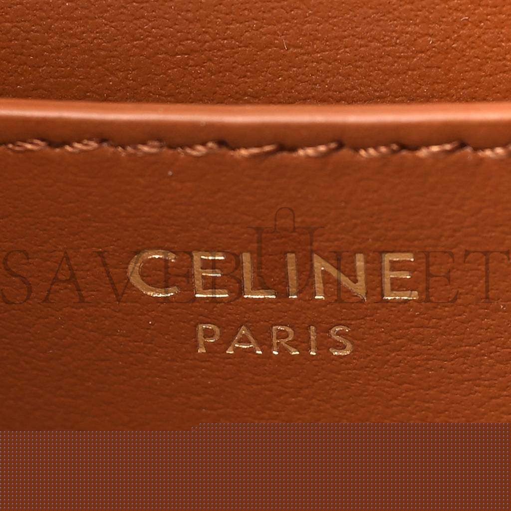 Ce**e smooth calfskin tabou clutch on strap tan (20*10*5cm)