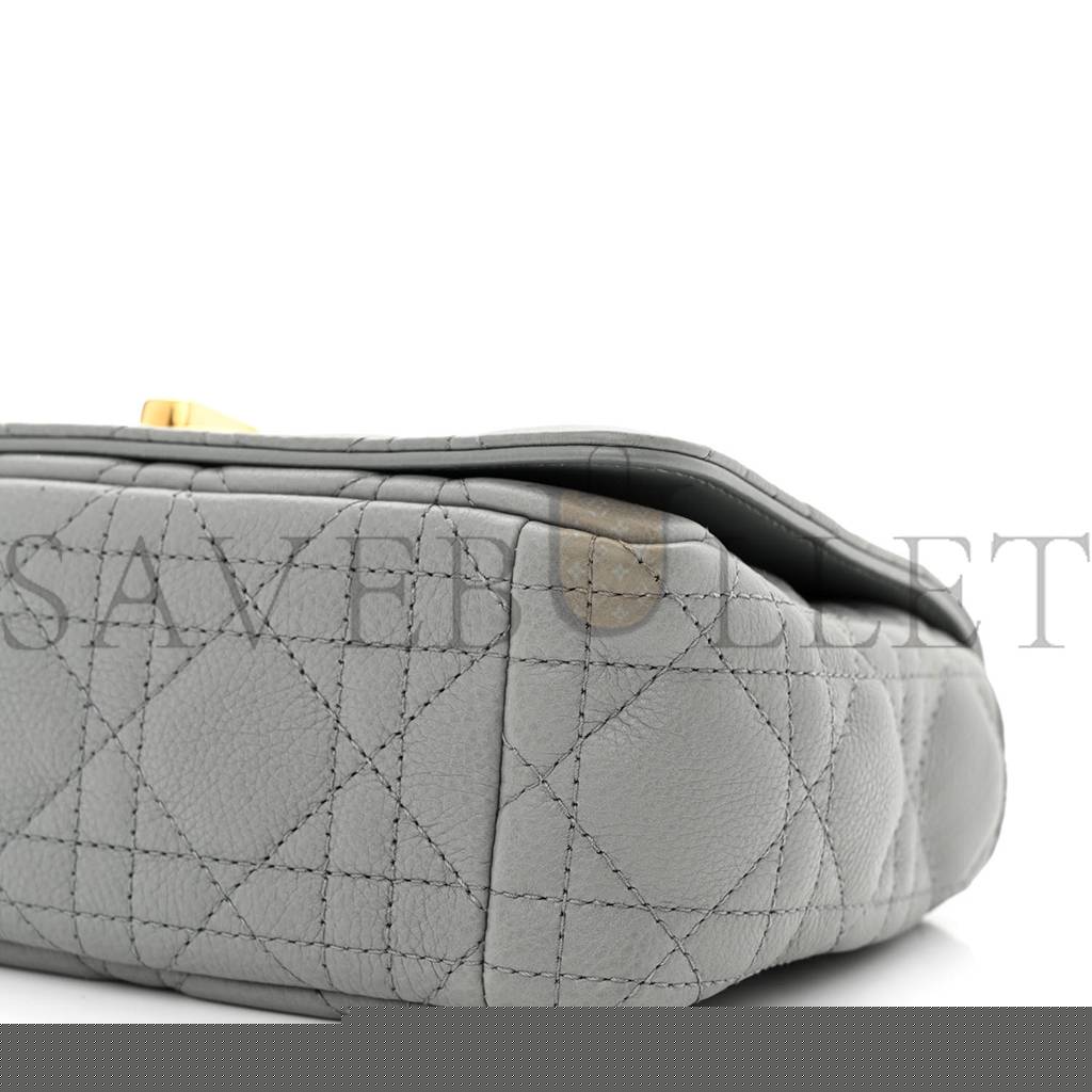 D*or calfskin cannage small caro bag grey (20*12*7cm)