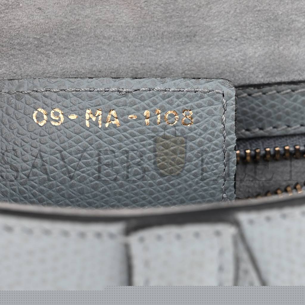 D*or grained calfskin saddle bag grey stone (24*23*5.7cm)