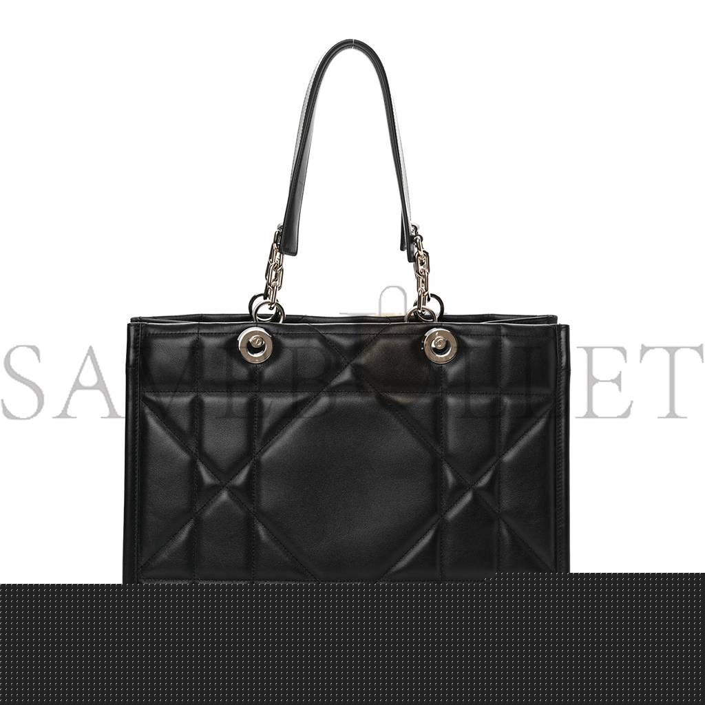 D*or calfskin archicannage medium essential tote black (36*27*17.1cm)