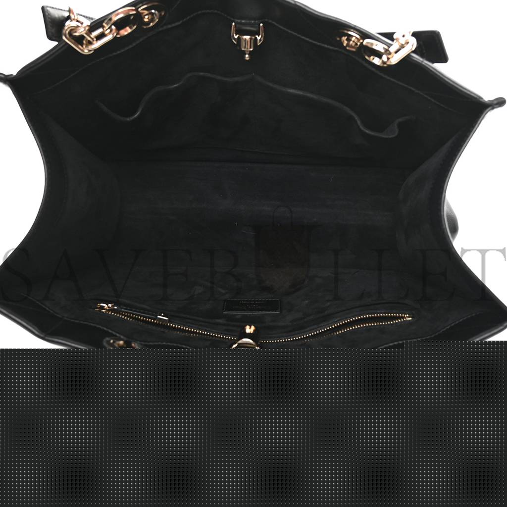 D*or calfskin archicannage medium essential tote black (36*27*17.1cm)