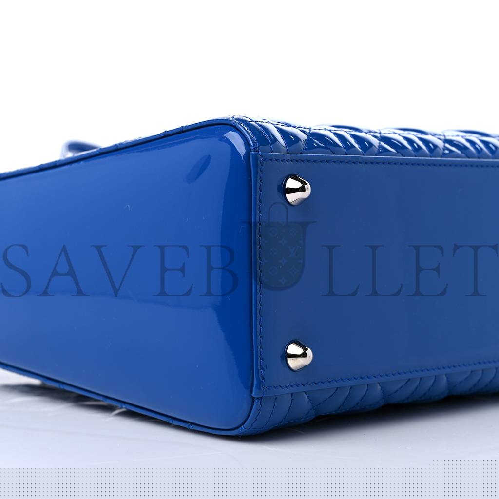 D*or patent cannage large lady D*or blue (32*25*11.4cm)