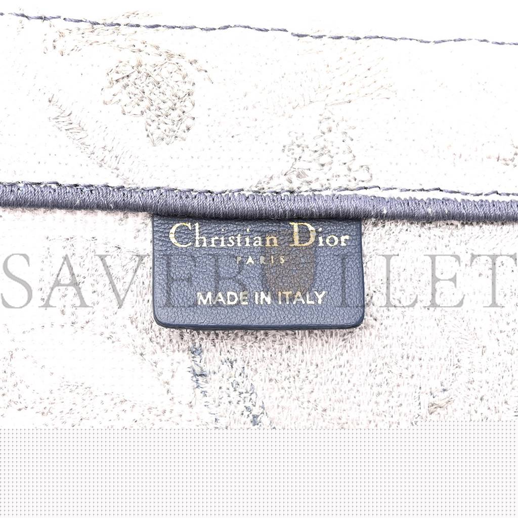 D*or gradient canvas embroidered large D*oriviera toile de jouy book tote blue (41*34*17.1cm)