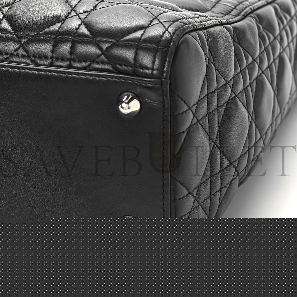 D*or lambskin cannage large lady D*or black (32*25*12.1cm)
