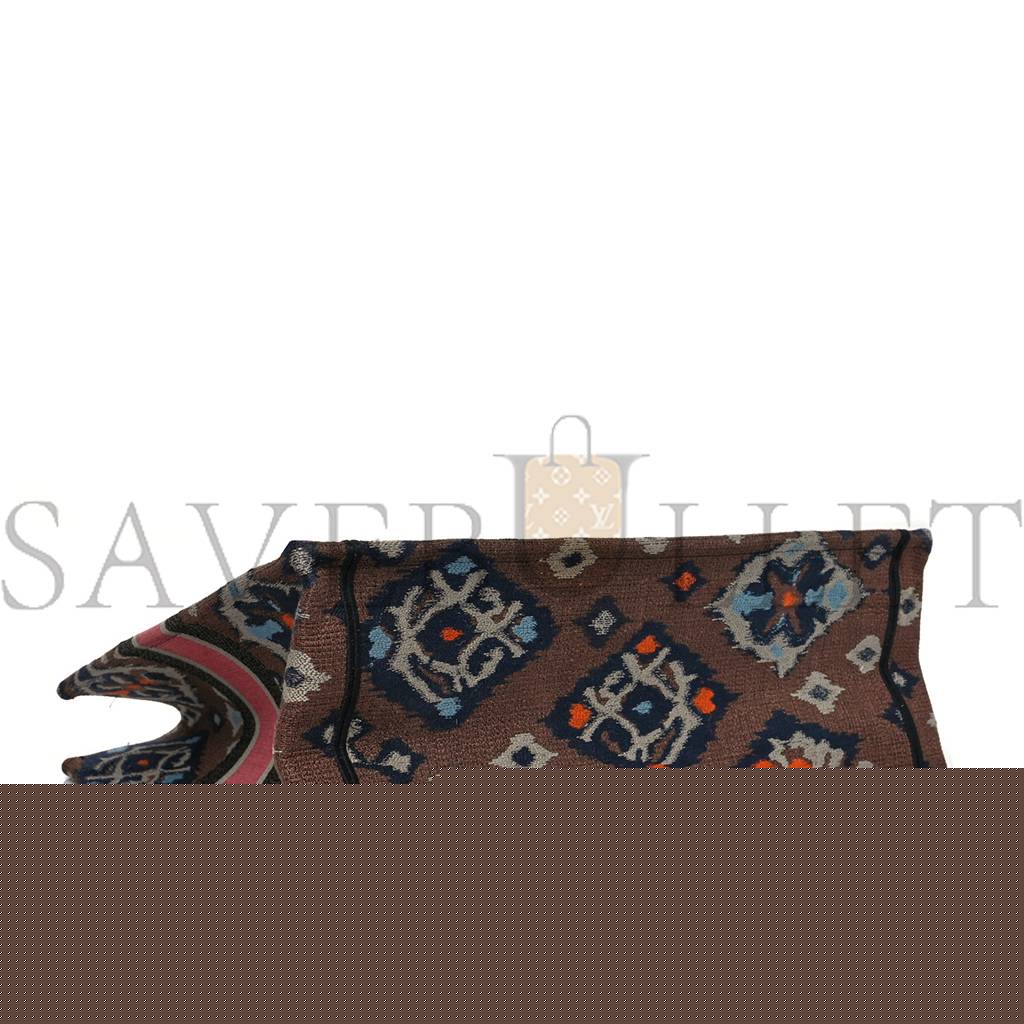 D*or canvas embroidered large broderie D*or flowers book tote multicolor (42*34*17.8cm)