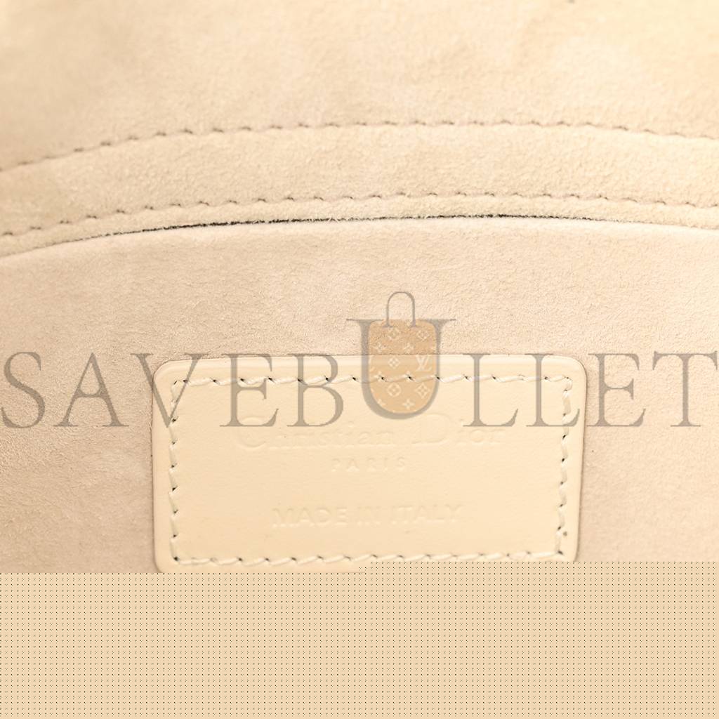 D*or lambskin cannage medium lady d-joy latte (26*14*5.7cm)