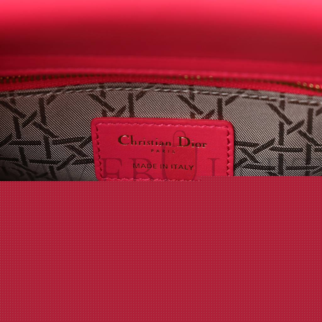 D*or lambskin cannage small my abcD*or lady D*or fraise (20*17*8.9cm)