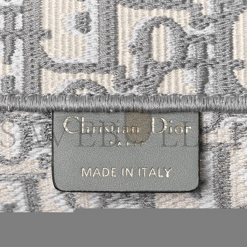 D*or oblique medium book tote grey (36*27*14cm)