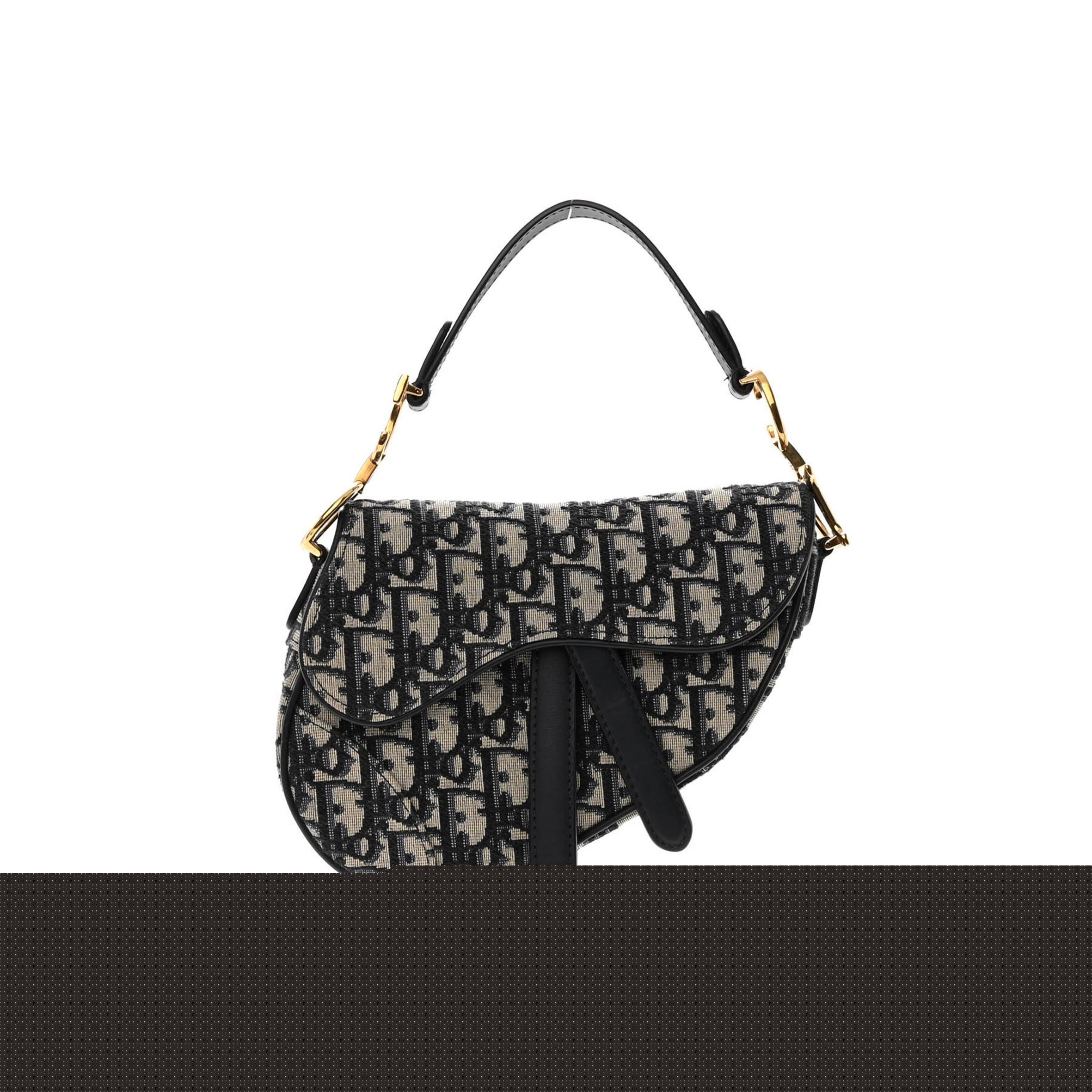 D*or oblique mini saddle bag blue (23*15*3.8cm)
