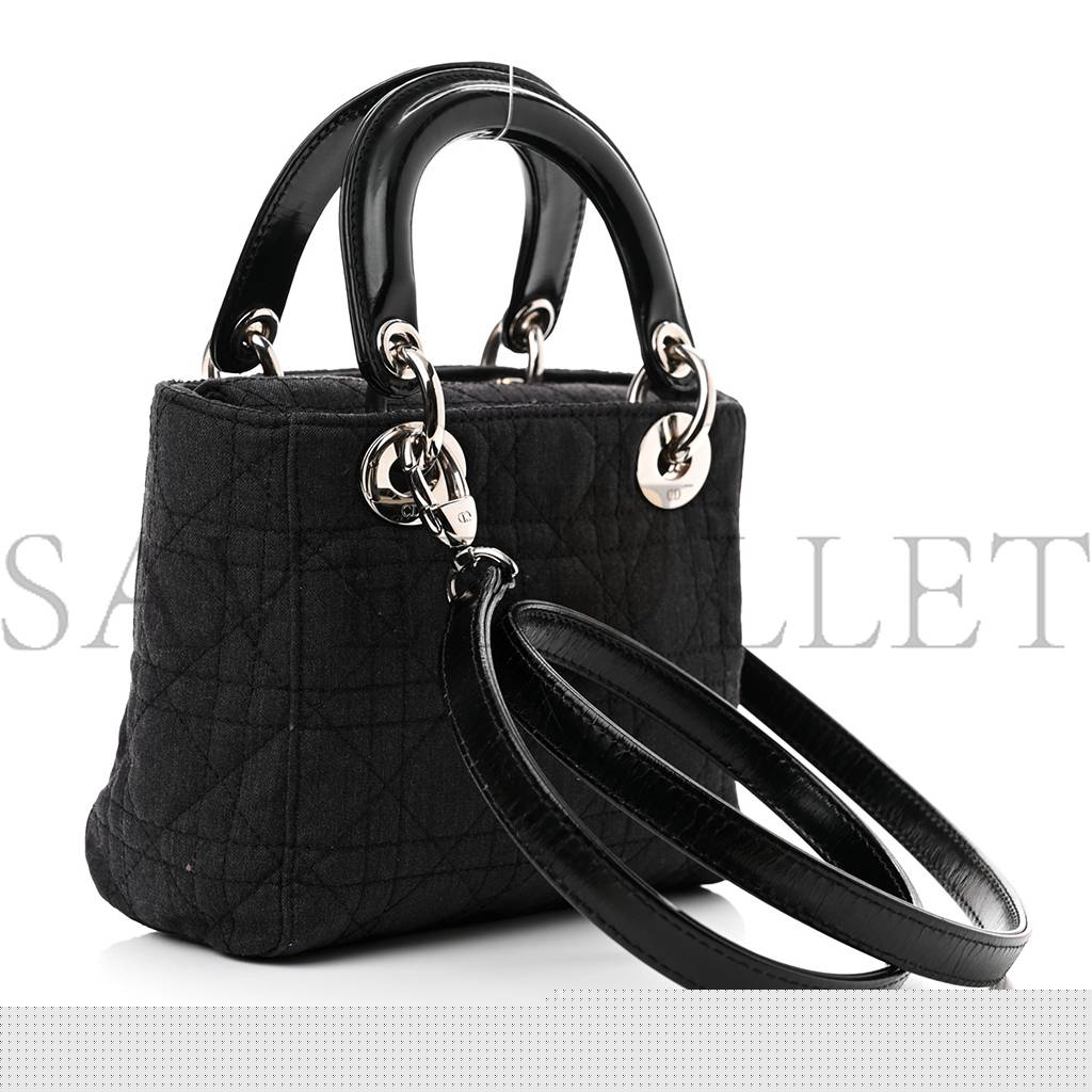 D*or canvas cannage mini lady D*or black (17*14*7cm)