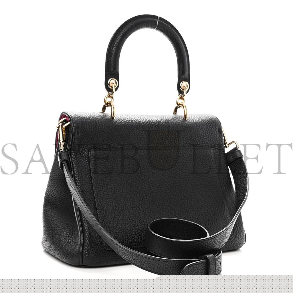 D*or bullcalf small be D*or flap black fraise (27*20*12.7cm)